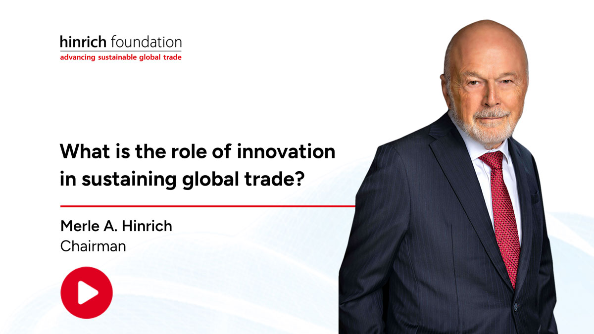 What is the role of innovation in sustaining global trade?