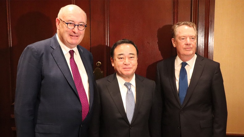 Lighthizerhogankajiyama Trilateral Meeting